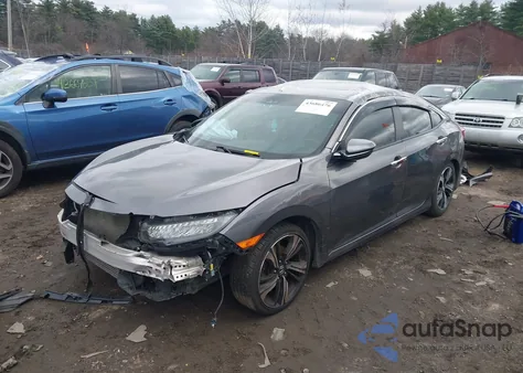2018 Honda Civic Touring from USA, damaged, VIN JHMFC1F93JX009554